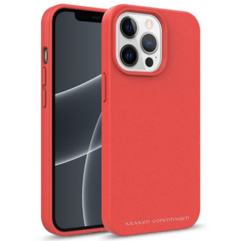 iPhone ECO Miljøvenligt Plantebaseret Cover - Rød